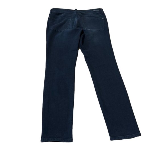 Pilcro and The Letterpress Sz 6 Blue Dark Wash Mid Rise Straight Leg Denim Jeans - Picture 7 of 8